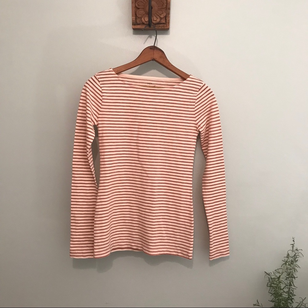 J CREW - Artist T - Rose Gold Striped - Size XXS